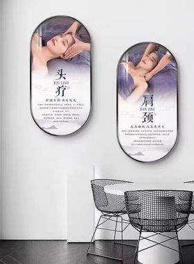 轻奢美容院会所护肤宣传海报挂画皮肤管理装饰画养生馆背景墙壁画