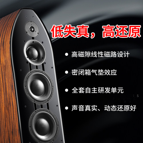 PAIYON/派扬惊蛰宫P82双八寸三分频大馒头高保真发烧hifi落地音箱 - 图2