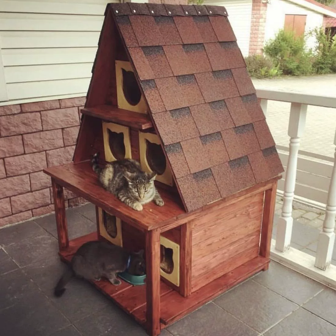 夏天防晒实木质宠物窝室内家用室外户外猫窝猫笼子猫别墅猫咪网红,淘宝优惠券,粉丝福利购,淘宝优惠卷