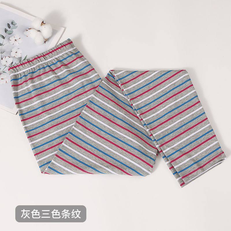 女士条纹印花秋裤 女 单件纯棉中老年人大码加肥加大妈妈弹力衬裤,淘宝优惠券,粉丝福利购,淘宝优惠卷