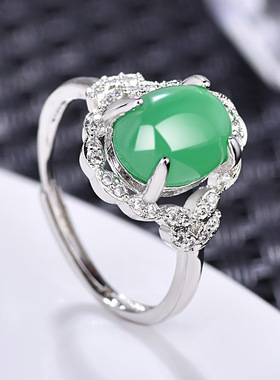 天然红玛瑙戒指玉石翡翠