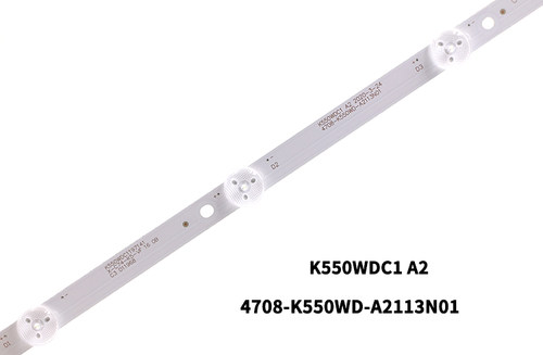鲁至适用统帅T55K05 X55K灯条4708-K550WDC-A1113N01灯条8条5灯6V - 图1