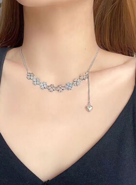 甲状腺术后遮挡项链女银色遮疤