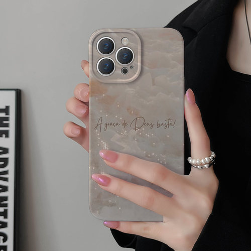 适用苹果华为彩绘纱雾英文iphone17 15手机壳1312promax荣耀60/70/80P50X90proOPPOreno9/iqoo12新款8plus - 图0