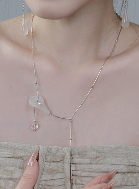 JINWAN原创设计白玉925银项链女