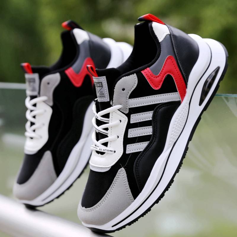 新款老爹鞋男潮流百搭男鞋学生休闲鞋增高防水运动鞋男士鞋子 - 图0