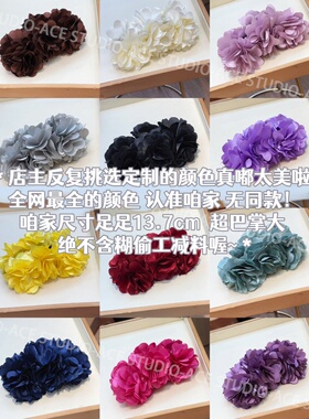 梦玲同款黑色超大头花香蕉夹
