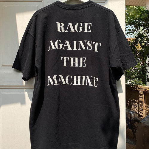 Rage Against the Machine暴力反抗机器乐队短袖说唱休闲男女T恤 - 图0