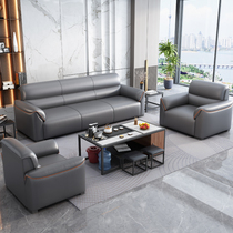 Office sofas minimalist modern Business Leisure reception Room Guest Area Trio Office Sofa Tea Table Combinations