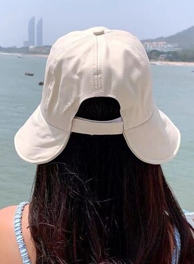 渔夫帽女夏季遮阳帽户外防晒帽跨境鸭舌帽日系太阳帽小香风 帽子