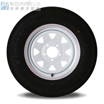 Trailer wheels 145R12LT, steel rim tire combination 5-114.3, ລໍ້ຄຸນນະພາບສູງສໍາລັບລົດພ່ວງຂະຫນາດນ້ອຍ