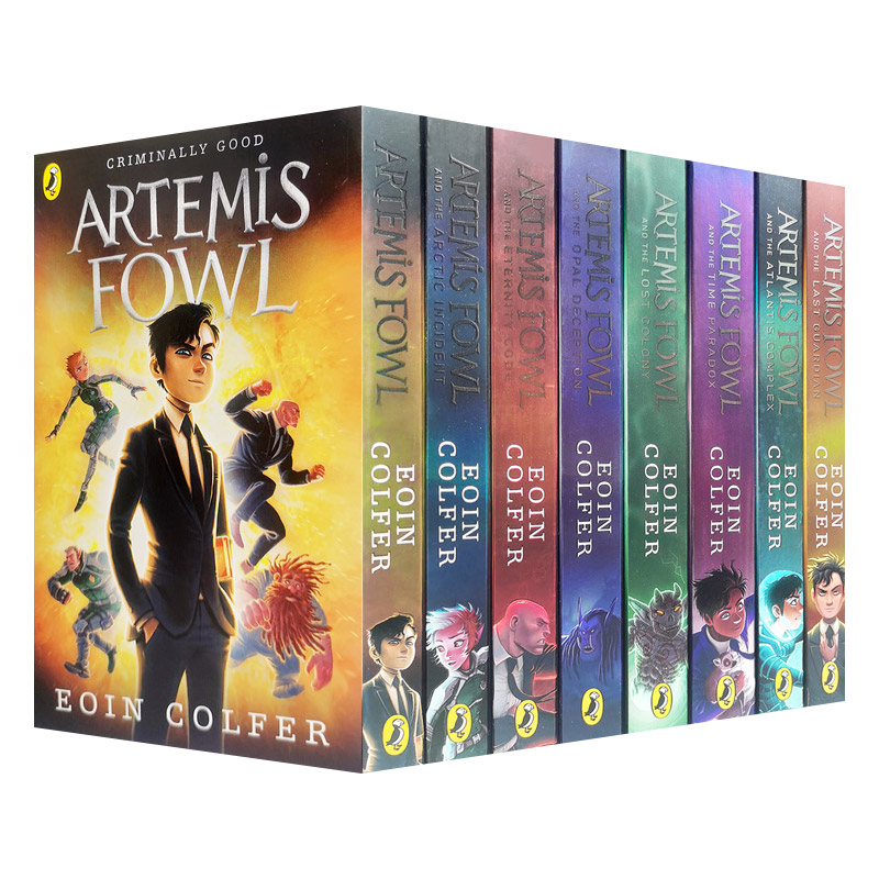 阿特米斯奇幻历险8册盒装 Artemis Fowl 8 book Box Set 英文原版 欧因科弗 Eoin Colfer 冒险推理畅销小说 全英文版进口英语书籍 - 图0