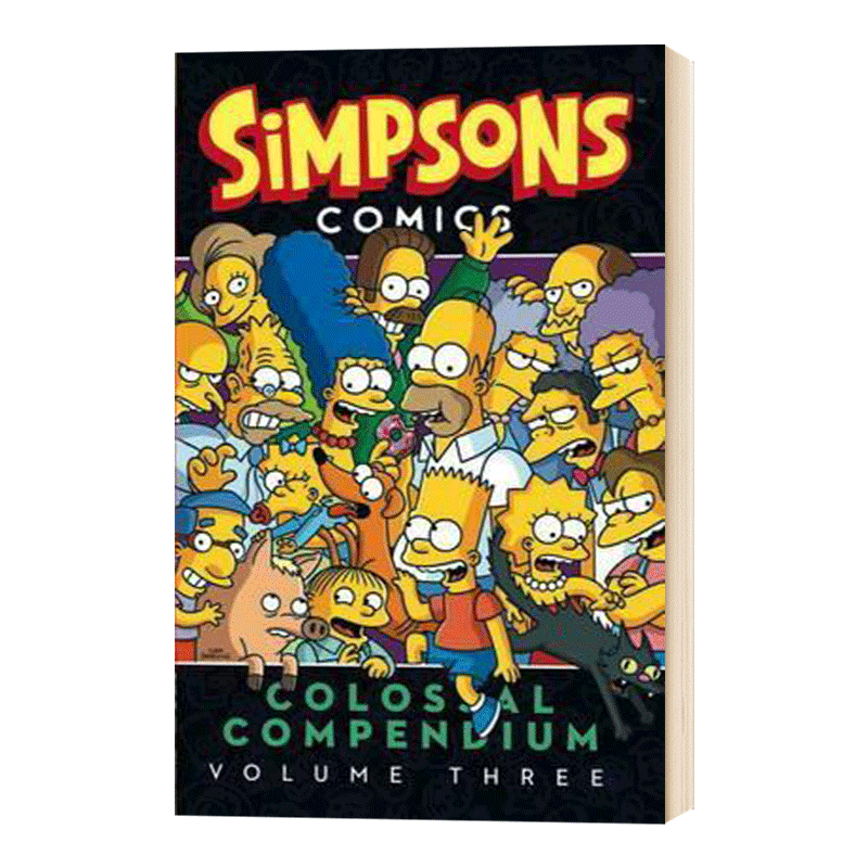 辛普森漫画大全3 Simpsons Comics Colossal Compendium Volume 3 英文原版 辛普森一家 The Simpsons 阿森一族 家庭 进口英语书籍 - 图2