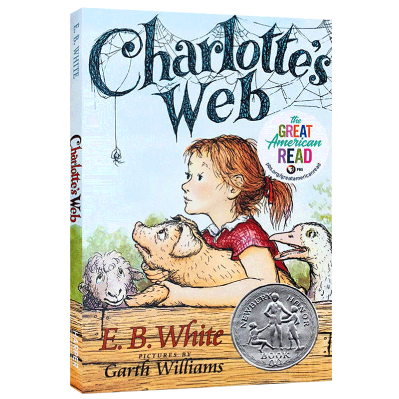 夏洛特的网 英文原版 Charlotte's Web夏洛的网 EBWhite怀特 外国儿童故事文学读物小说charlottes web 纽伯瑞奖作品 进口英语书籍 - 图3