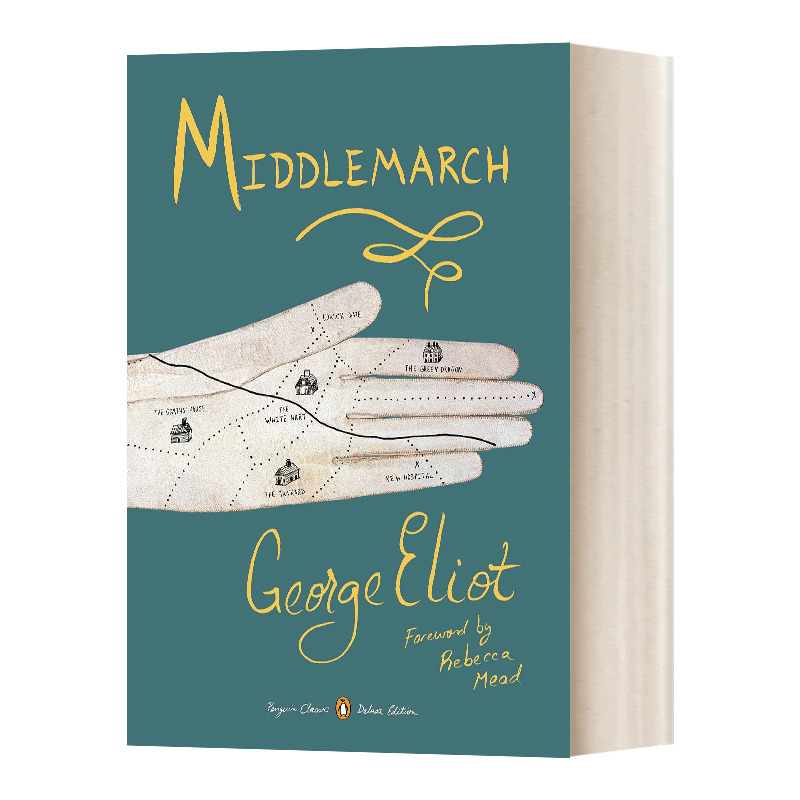 米德尔马契 企鹅经典豪华毛边版 刺绣封面版 英文原版 Middlemarch Classics Deluxe 乔治爱略特 手绣 George Eliot 进口英语书籍 - 图0