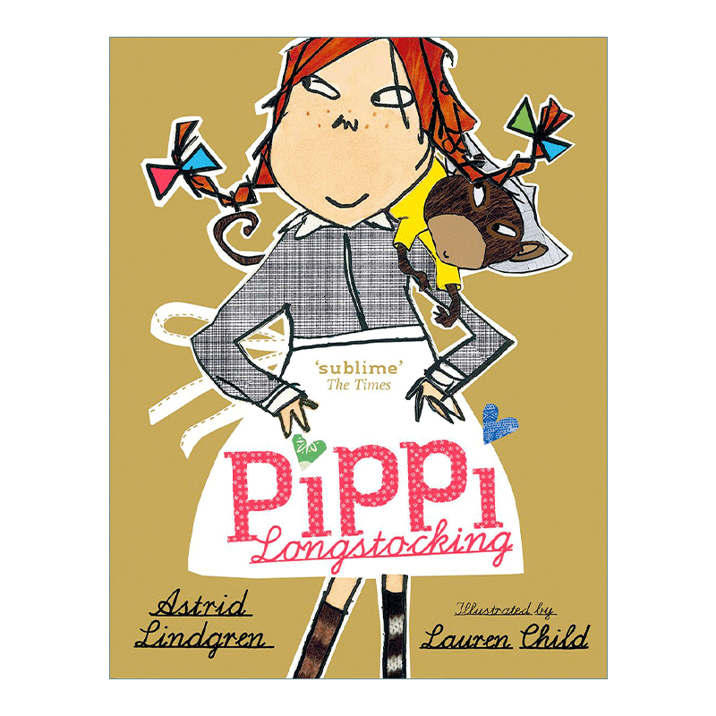 英文原版 Pippi Longstocking 长袜子皮皮故事集 精装