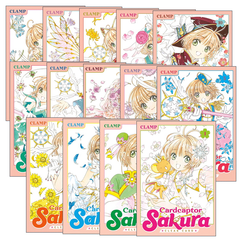 英文原版 Cardcaptor Sakura Clear Card 魔卡少女樱 透明卡牌篇系列1-14册 漫画 英文版 进口英语原版书籍 - 图1