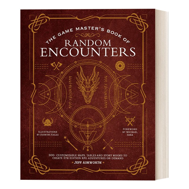 英文原版 The Game Master's Book of Random Encounters 游戏大师 随机冒险 带随机NPC生成器 英文版 进口英语原版书籍 - 图0