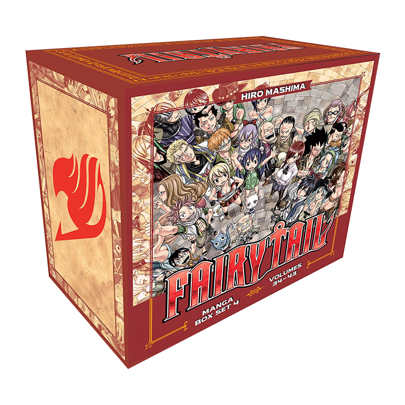 妖精的尾巴4 漫画 34-43册盒装 英文原版 Fairy Tail Manga Box Set 4魔导少年フェアリーテイル真岛浩Hiro Mashima 进口英语书籍