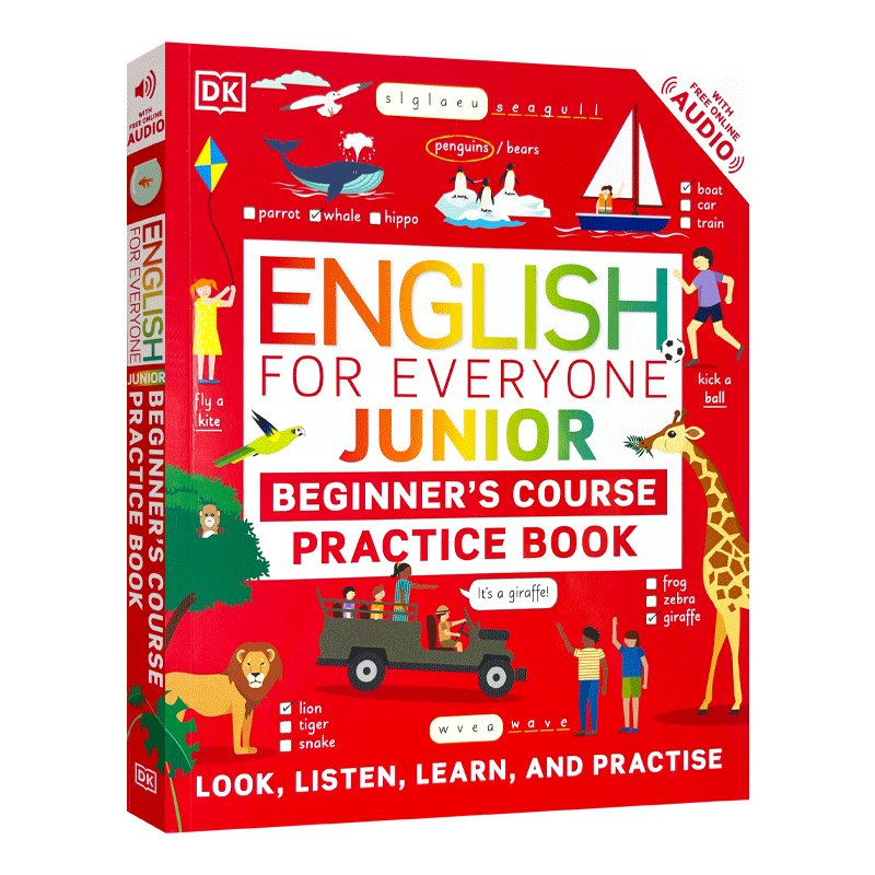 DK人人学英语 每日英语入门练习 英文原版 English for Everyone Junior Beginner's Practice Book 初级练习书EnglishforEveryone - 图2