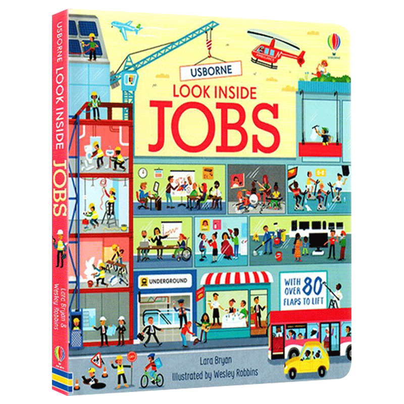 看里面系列 揭秘职业 工作 Look Inside Jobs 英文原版 儿童科普百科立体翻翻书 精装纸板书 尤斯伯恩 Usborne 进口原版英语书籍,淘宝优惠券,粉丝福利购,淘宝优惠卷