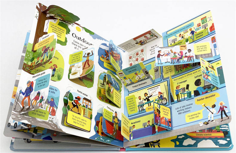 看里面系列 揭秘职业 工作 Look Inside Jobs 英文原版 儿童科普百科立体翻翻书 精装纸板书 尤斯伯恩 Usborne 进口原版英语书籍,淘宝优惠券,粉丝福利购,淘宝优惠卷