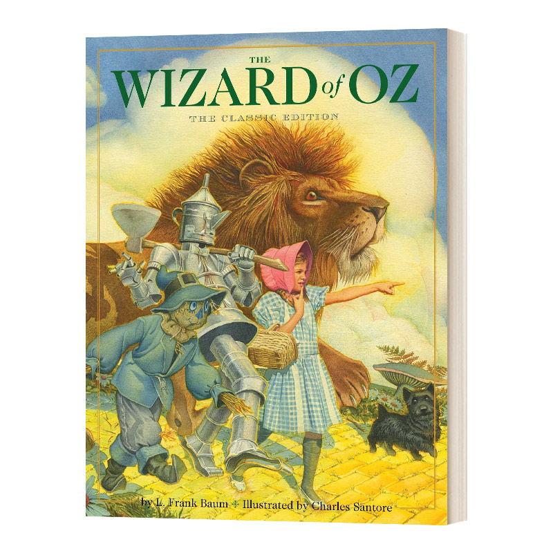 绿野仙踪插画版英文原版 The Wizard of Oz Hardcover精装儿童经典复古风插画版系列 Baum，L. Frank进口英语原版书籍-图0