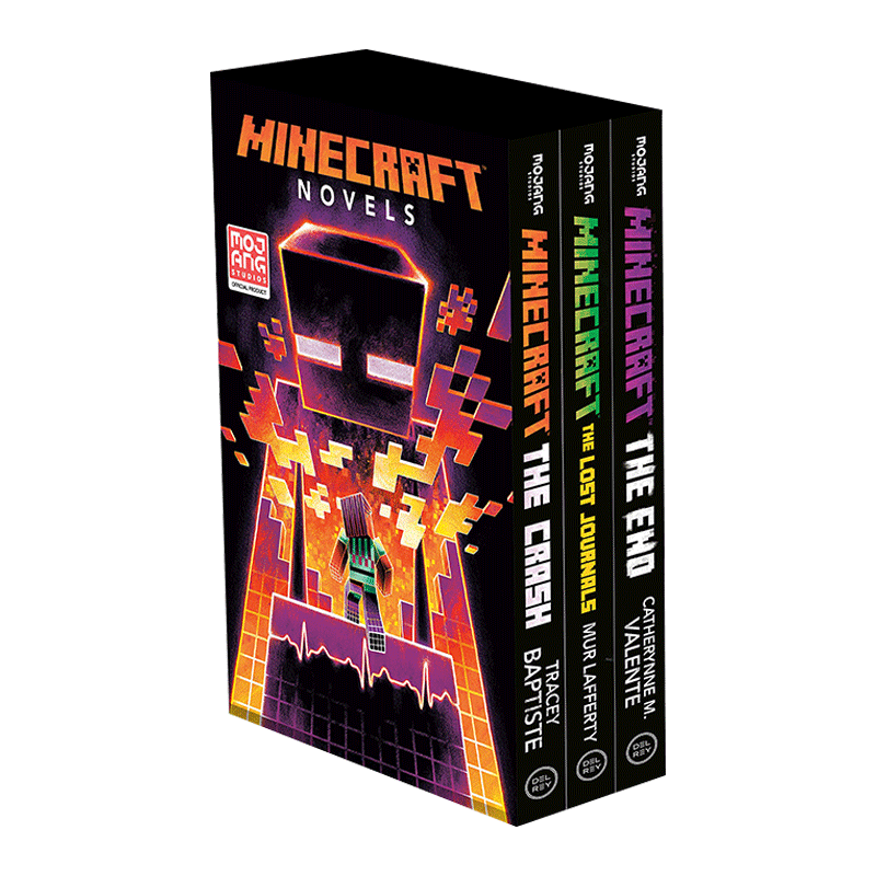 英文原版 Minecraft Novels 3-Book Boxed Minecraft The Crash  The Lost Journals  The End 我的世界3本套装 英文版 进口书籍 - 图0