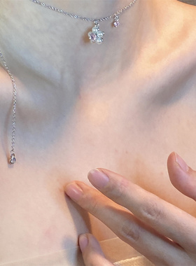 五瓣花项链女2026年新款轻奢小众