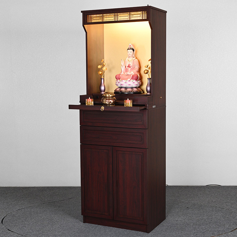 佛台神台供桌现代简约家用供奉财神观音牌位无门佛龛供台神龛立柜_虎窝淘