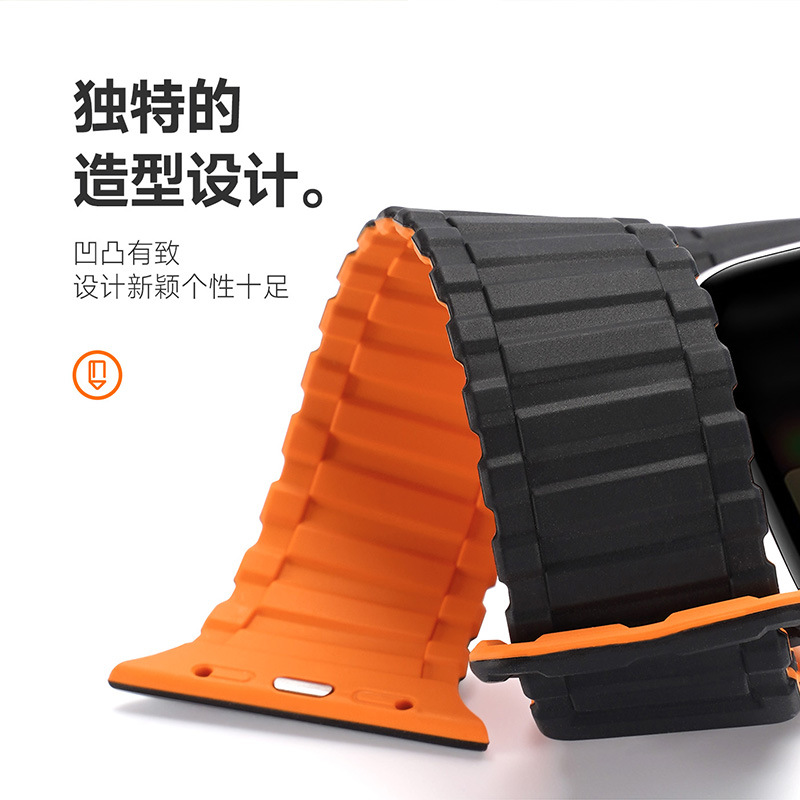 适用Apple iWatch Series S8 Watchband silicone 41 45mm表带 - 图0