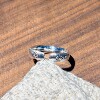 Pure silver 999.9 sterling silver brushed ring for women, light luxury niche, high-end sense, birthday gift for girlfriend