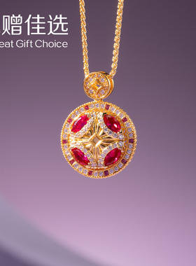 朱炳仁铜财源滚滚首饰套装精致项链吊坠耳环项链招财纳福中式贵气