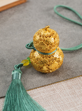 朱炳仁铜福禄欢喜葫芦挂件