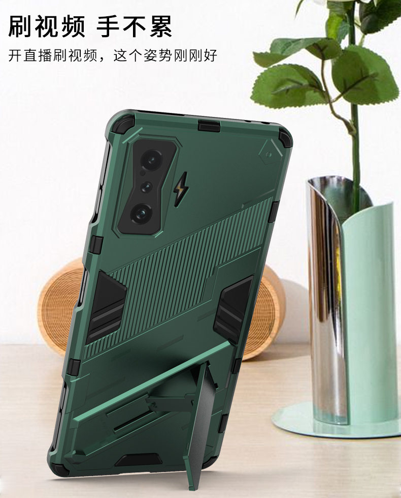 适用红米k50至尊版手机壳小米k50pro全包镜头保护套Redmi k50电竞版气囊防摔壳红米k40S磨砂软硬创意隐形支架 - 图2