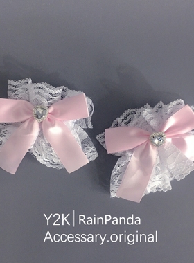 蝴蝶结粉色爱心蕾丝蝴蝶结爱心