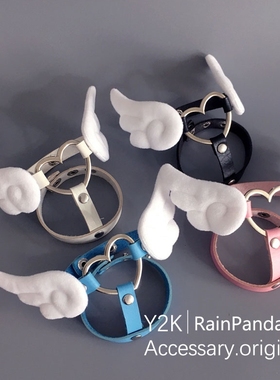 天使翅膀亚文化手环皮手链