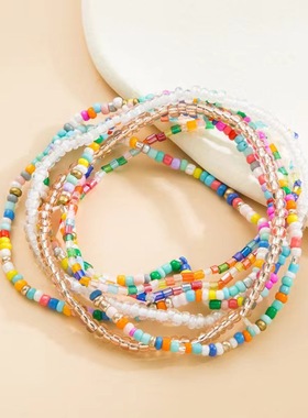 日系亚文化串珠手链lolita多巴胺