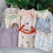 90-150 yards A class summer pure cotton cute hanging band sweatshirt sweet girl leica small vest thin and soft undershirt