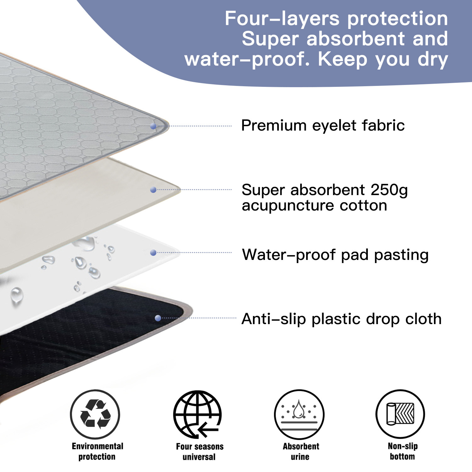 防水坐垫防滑隔尿垫护理垫可洗生理期月经垫成人座垫子宠物沙发垫,淘宝优惠券,粉丝福利购,淘宝优惠卷