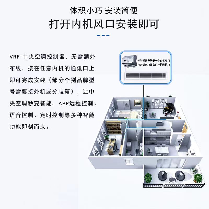 大金日立格力vrf中央空调控制器智能远程温控器适用于米家涂鸦App - 图1