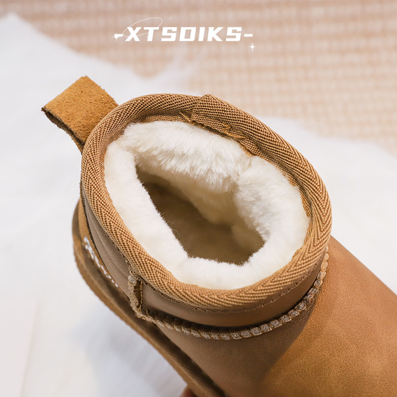 儿童雪地靴秋冬季新款女童棉鞋加绒加厚防水防滑大棉靴男童短靴子,淘宝优惠券,粉丝福利购,淘宝优惠卷