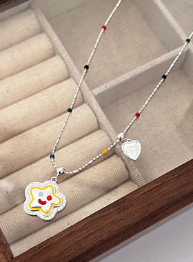 925纯银夏天可爱甜酷辣妹锁骨链