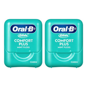 欧乐b舒适深洁牙线40米 蜂蜡微蜡宽扁形柔滑牙缝龈后槽牙线新款