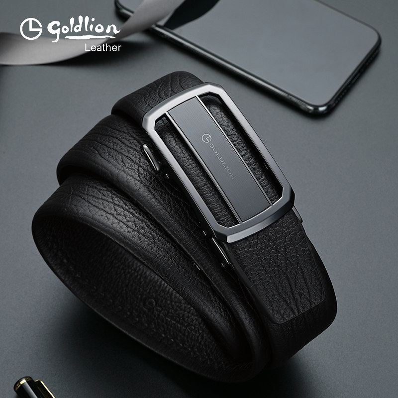 金利来男士真皮2023新款自动扣皮带 金利来箱包腰带/皮带/腰链