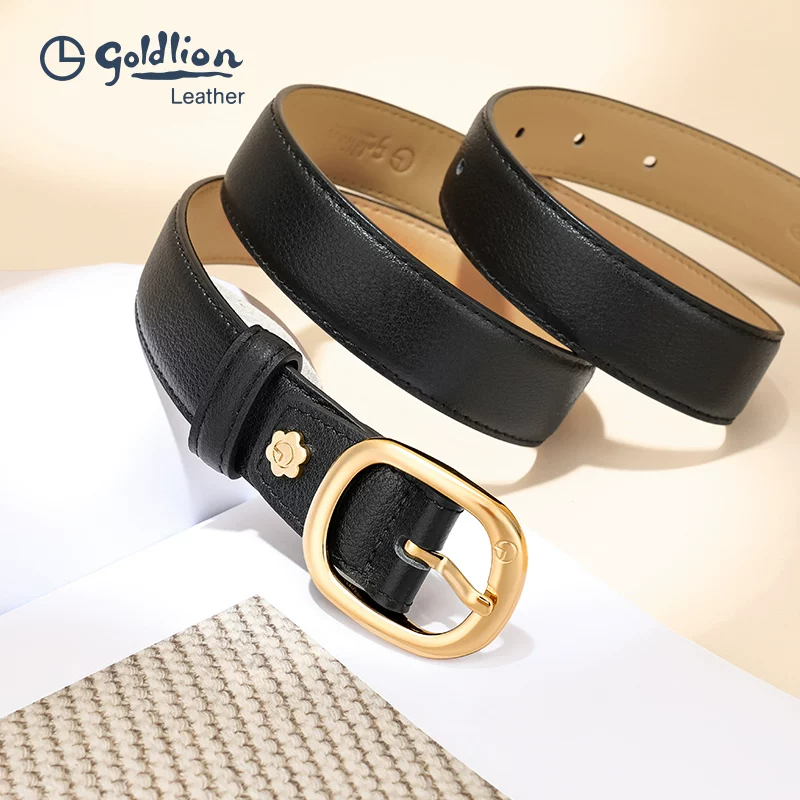 Belt, genuine leather, simple and elegant design