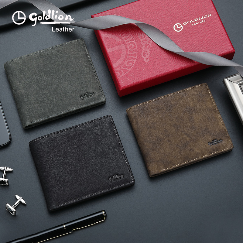 金利来短款2023新款头层牛皮钱包 金利来箱包钱包