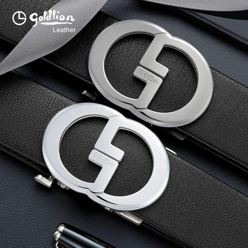 【不锈钢】金利来皮带男真皮时尚自动扣裤带简约轻奢头层牛皮腰带,淘宝优惠券,粉丝福利购,淘宝优惠卷