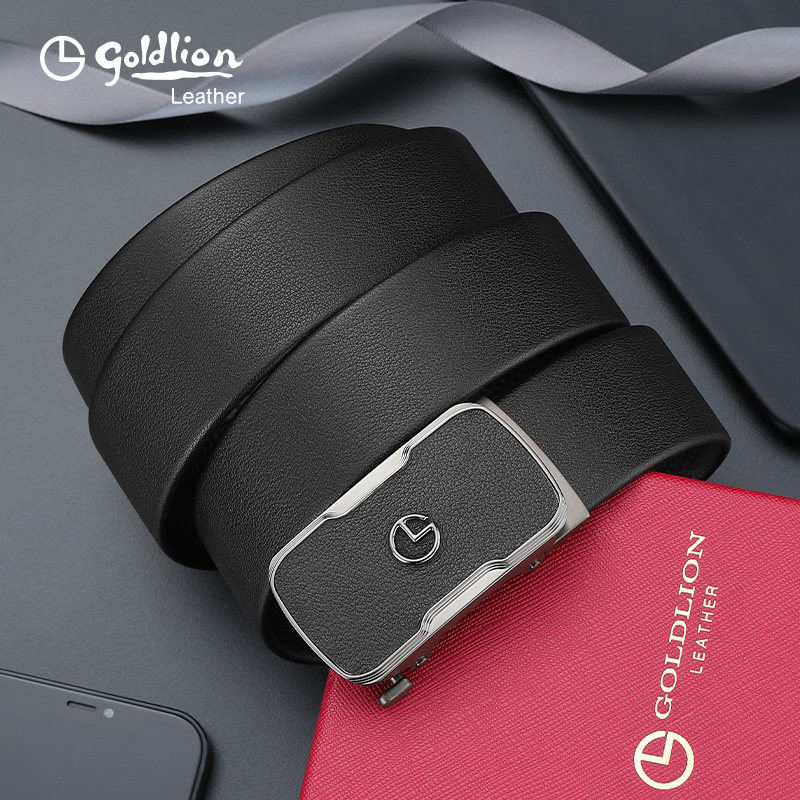 【不锈钢】金利来皮带真皮商务轻奢自动扣软面腰带男头层牛皮裤带,淘宝优惠券,粉丝福利购,淘宝优惠卷