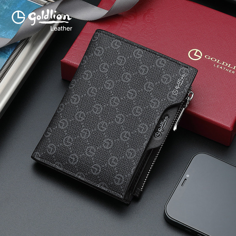 金利来2023新款男士薄款新潮零钱夹 金利来箱包钱包